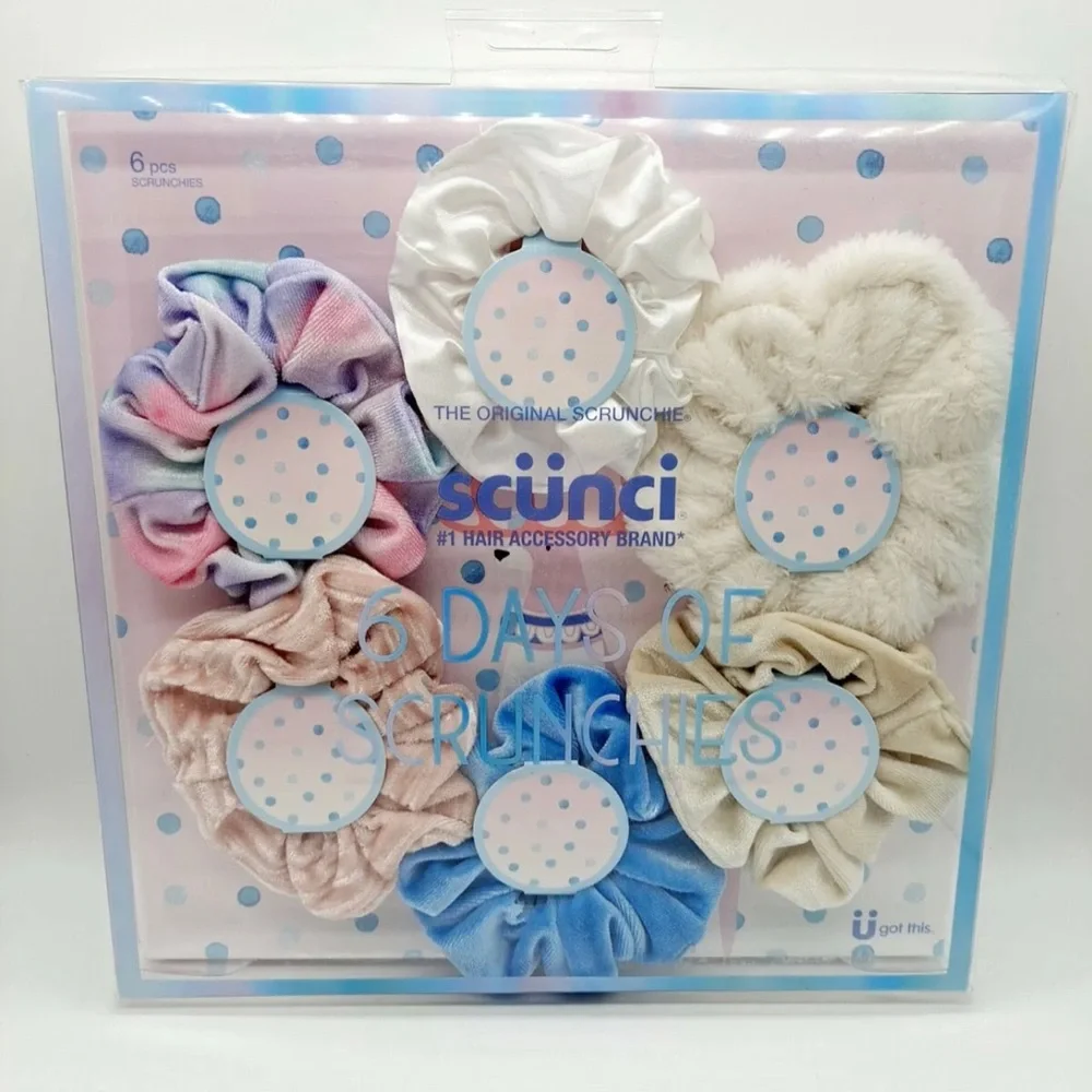 Girl’s Holiday six days of scrunchies #1 hair accessory brand